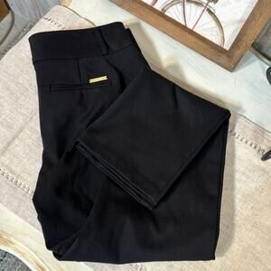 MICHAEL Michael Kors Knit Dress Pants Size 8 in Black with Gold Accents